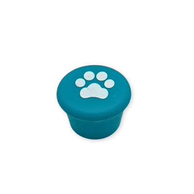 Wine Caps: Paw Print Teal