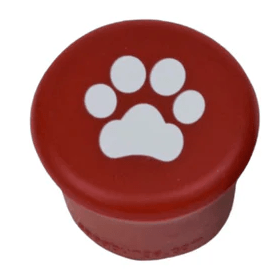 Wine Caps: Paw Print Red