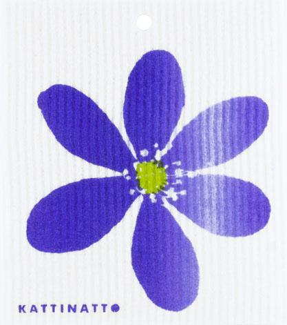  swedethings-cad dishcloth Anemone Blue