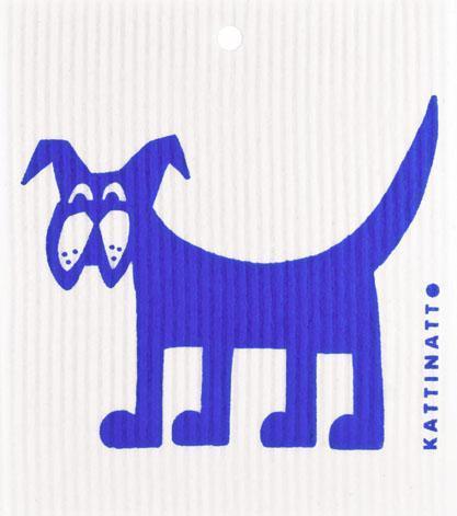 swedethings-cad dishcloth Dog Blue