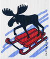 Moose on Sleigh