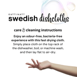  swedethings-cad dishcloth Black Medium Size