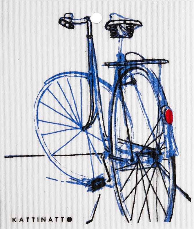 swedethings-cad dishcloth Blue Bike