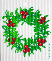 swedethings-cad dishcloth Lingonberry Wreath