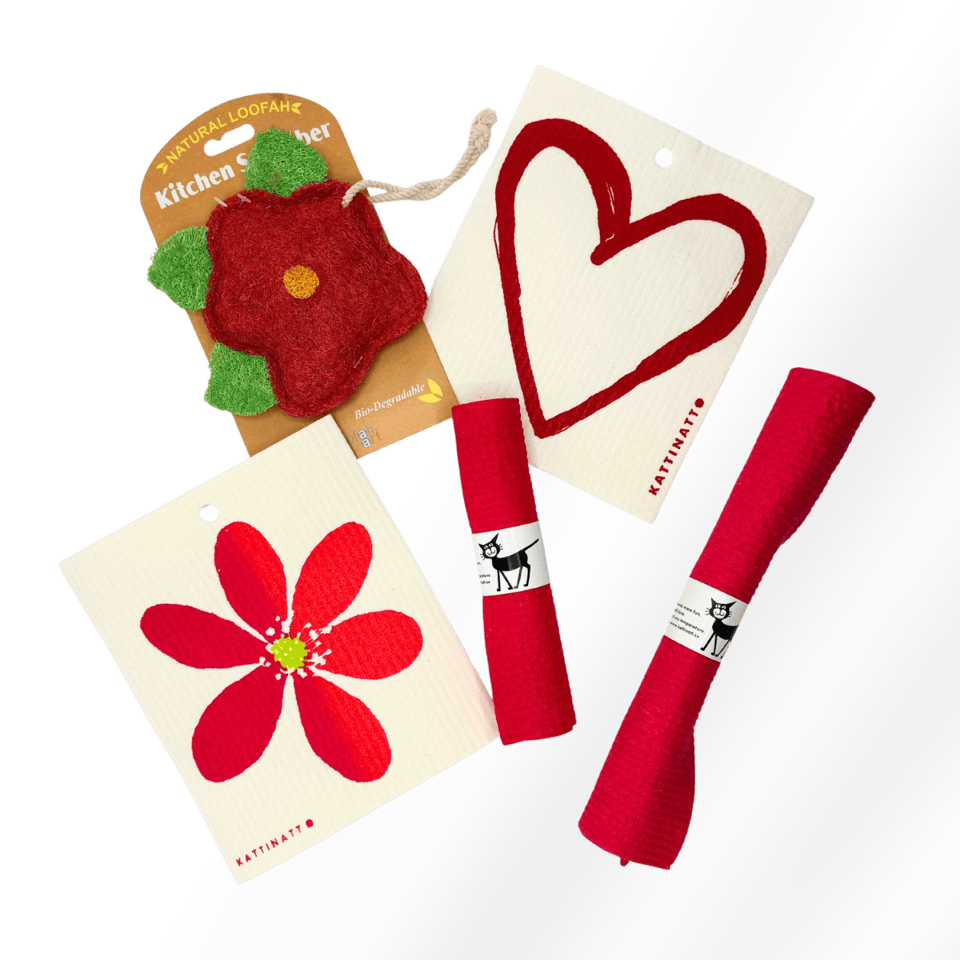 swedethings-cad dishcloths Lovable Dishcloth and Loofah Bundle