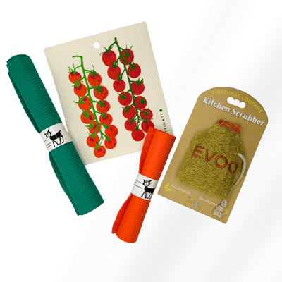 Savoury Dishcloth and Loofah Bundle