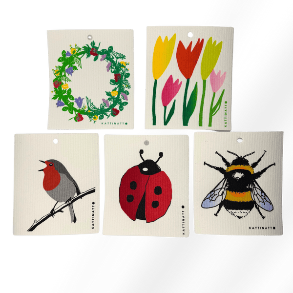 swedethings-cad dishcloths Spring Friends Dishcloth Bundle