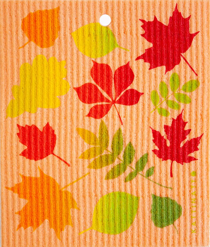 swedethings-cad Home & Garden Autumn Leaves On Orange
