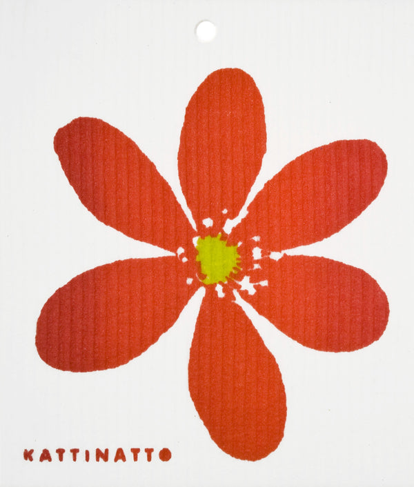  swedethings-cad dishcloth Anemone Red