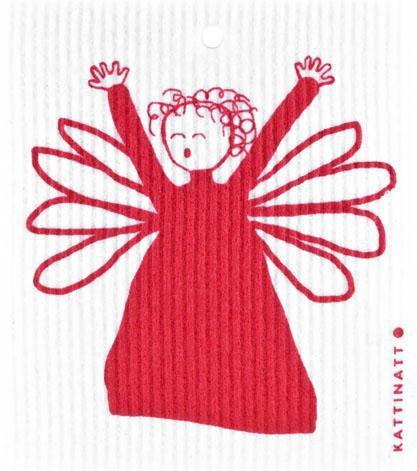  swedethings-cad dishcloth Angel in Red