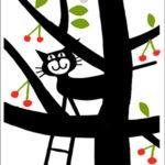 Cat in Cherry Tree -  swedethings-cad
