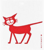  swedethings-cad dishcloth Cat Red