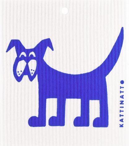  swedethings-cad dishcloth Dog Blue