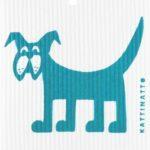  swedethings-cad dishcloth Dog Teal