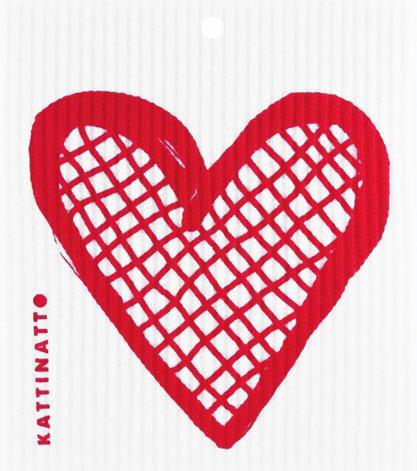 Heart Outline Lattice  Red -  swedethings-cad
