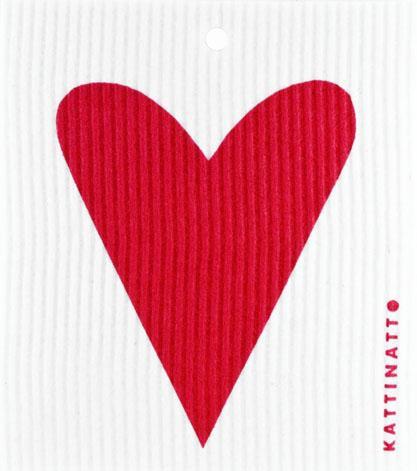  swedethings-cad dishcloth Heart Red