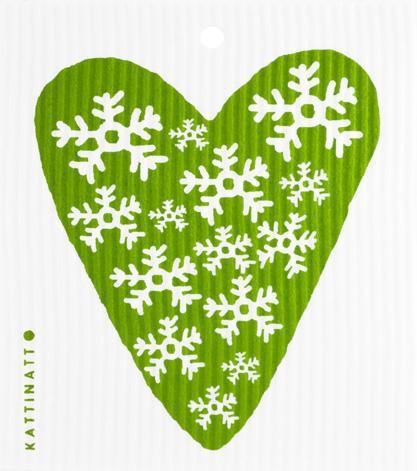 Heart Snowflake Green -  swedethings-cad