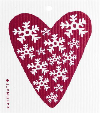 Heart Snowflake Red -  swedethings-cad