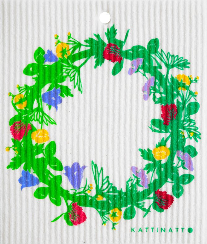 swedethings-cad dishcloth Midsummer Wreath