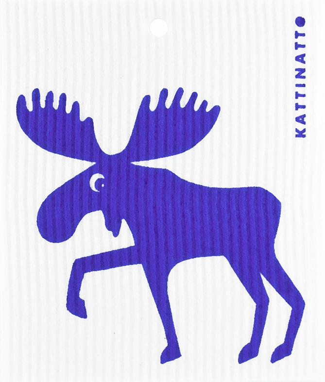  swedethings-cad dishcloth Moose Blue