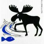 Moose Catches Fish