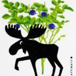 Moose in Blueberry Forest