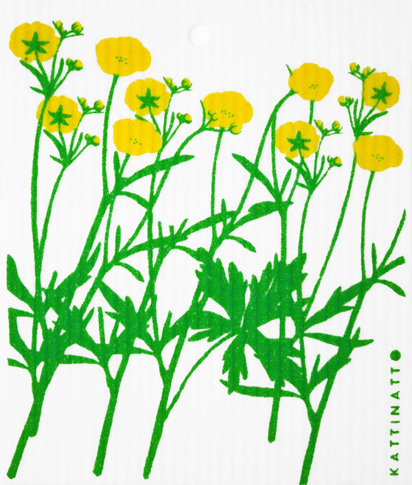  swedethings-cad dishcloth Yellow Flowers