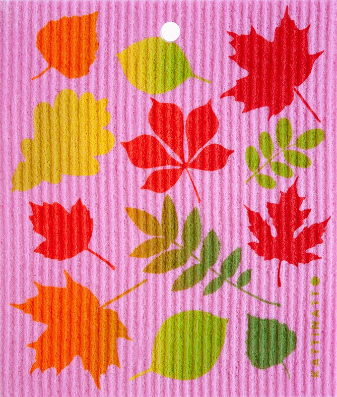 swedethings-cad Home & Garden Autumn Leaves on Pink