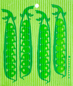Pea Pods on Green
